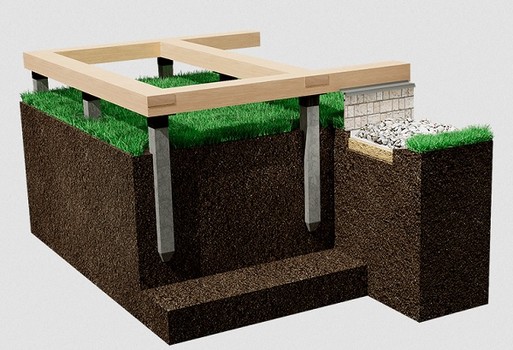 Фундамент на ЖБ сваях от компании Мир Фундаментов