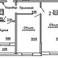Квартира 56 кв метров - двушка в поселке имени Тельмана в 18 от Москвы