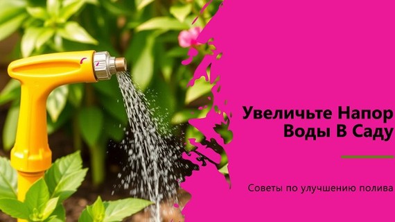 Как увеличить напор воды для полива сада?